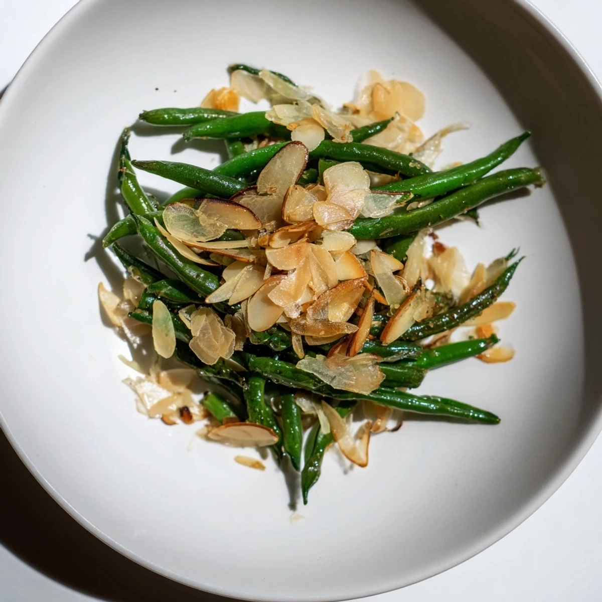Vibrant Sautéed Green Beans with Garlic and Almonds offer a fresh, delicious, and easy side for any meal.