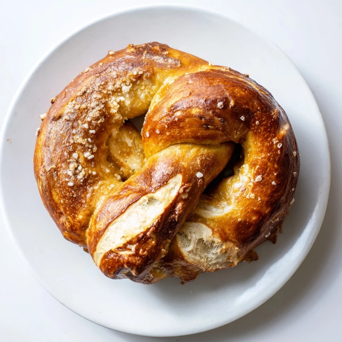 Enjoy the delicious aroma of freshly baked Homemade Soft Pretzels, perfect for sharing and snacking.