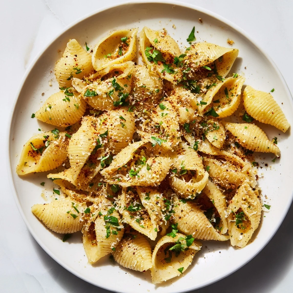 Golden brown air fryer pasta gnocchi, a crispy snack seasoned with herbs, ready to serve.