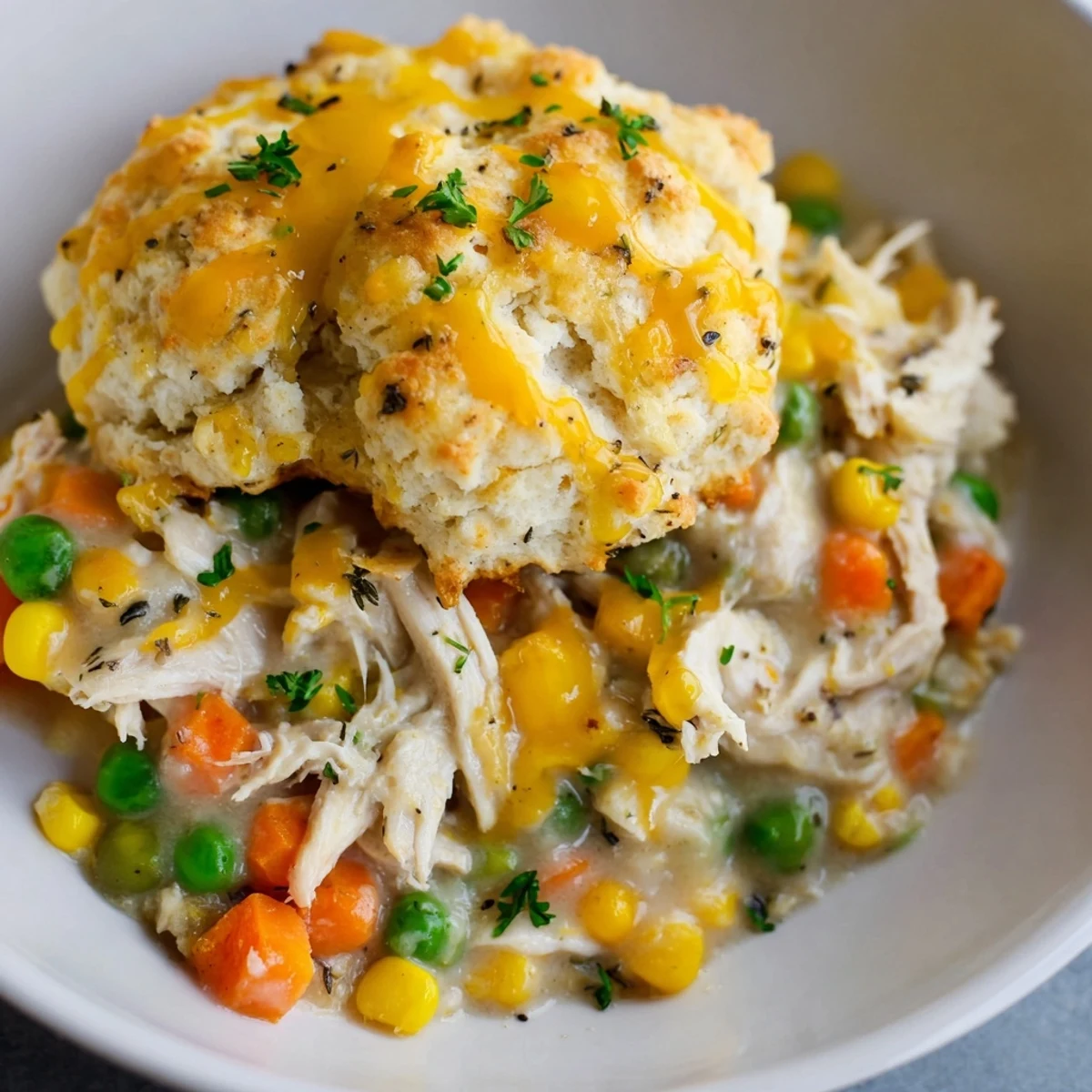 Chicken Cobbler Cheddar Bay
