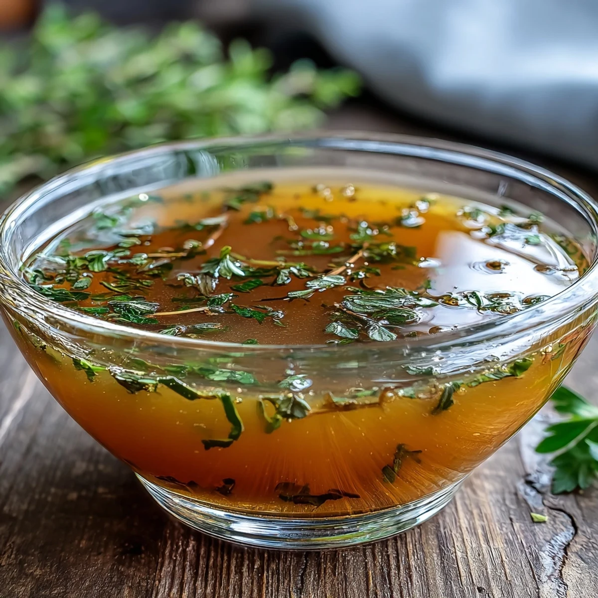 Vegetable Broth From Scraps strained into a clean bowl with a fine-mesh sieve, ready for cooling and storing in airtight containers.