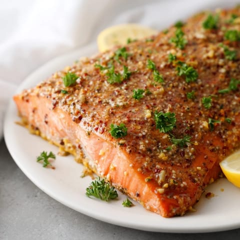 Honey Mustard Glazed Salmon