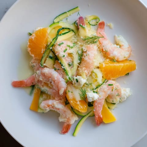 Tender shrimp and bright citrus star in this The Coral Reef recipe, bubbling under golden Gruyère cheese.