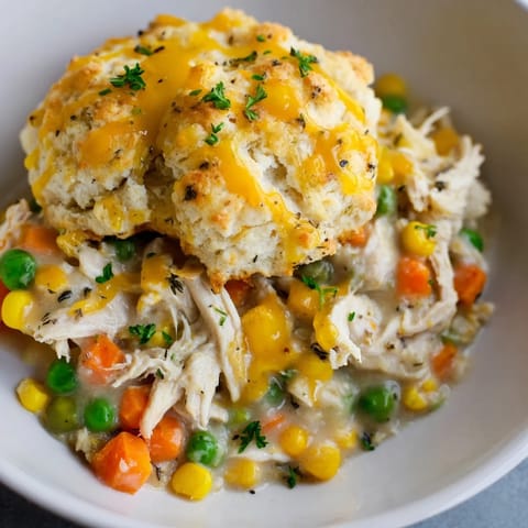 Chicken Cobbler Cheddar Bay
