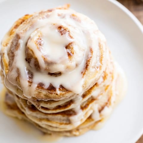 Cinnamon Roll Pancakes