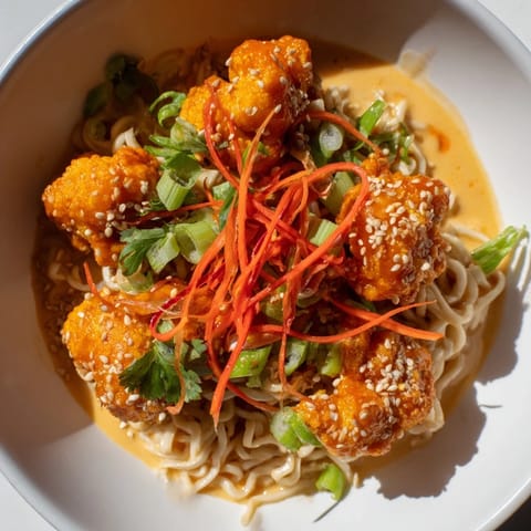 Buffalo Cauliflower Ramen Bowl