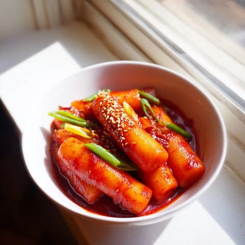 Korean Tteokbokki Spicy Rice Cakes