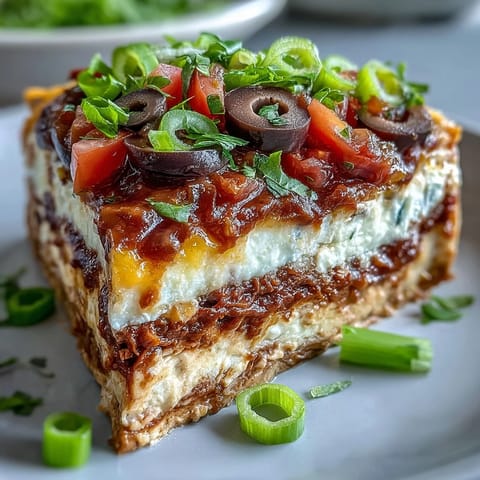 Freshly prepared 4-Way Layered Dip in a glass dish, showcasing crisp bell peppers and shredded cheddar, perfect for a festive appetizer spread.  