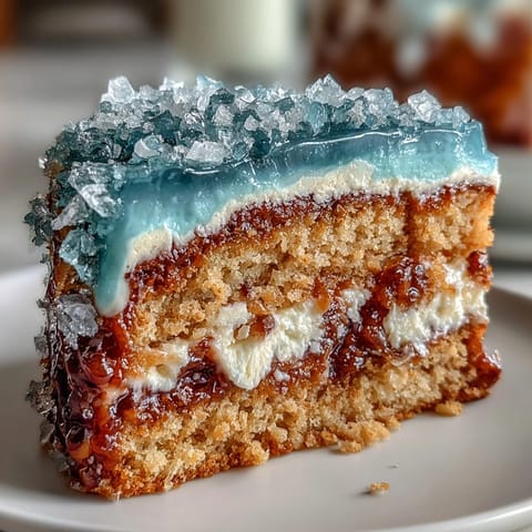 Graduation cake with teal and gold geode slice design, showcasing shimmering rock candy and metallic gold accents in a stunning celebration centerpiece.