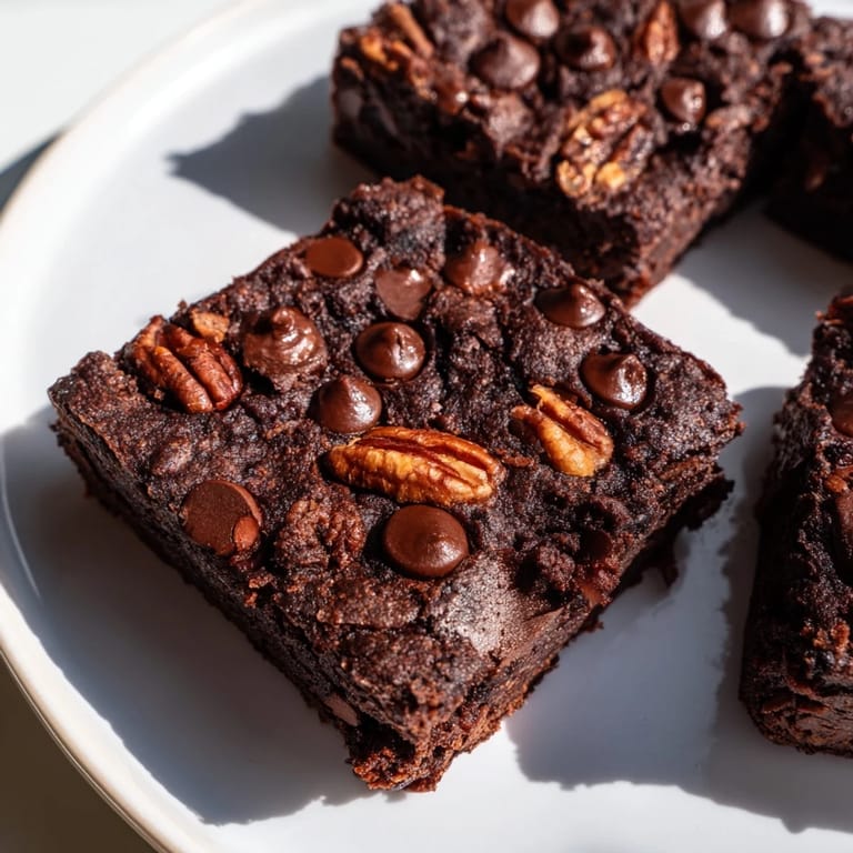 These rich, gluten-free black bean brownies are a delicious homemade chocolate dessert treat.