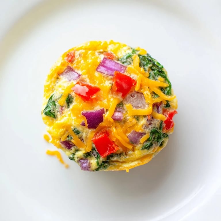 Delicious veggie egg muffins packed with spinach; expect a satisfying protein-filled snack.