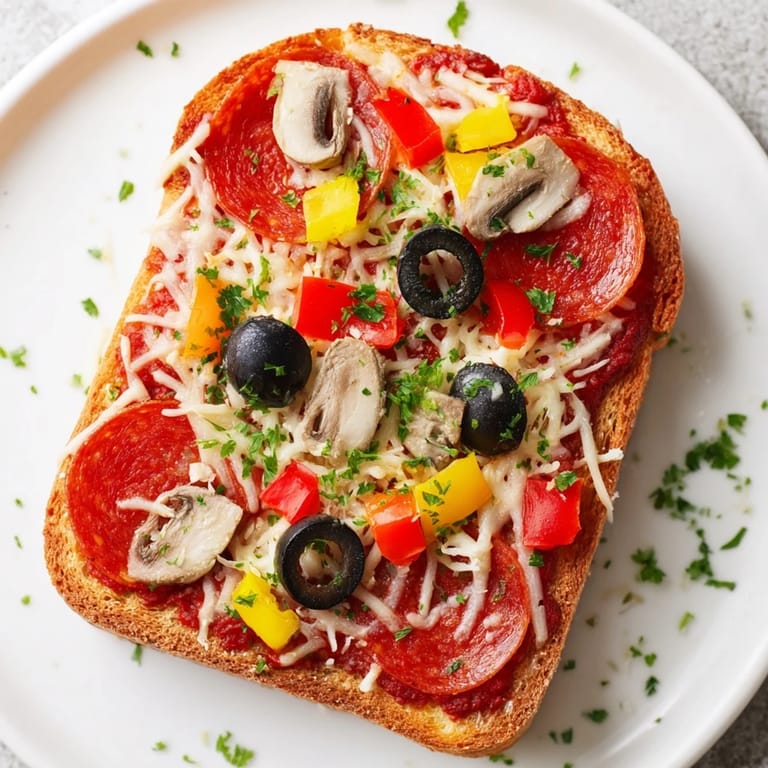 Enjoy delicious Air Fryer Pizza Toast, featuring melted cheese and your favorite toppings, ready in minutes.