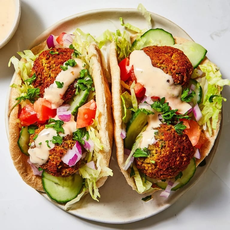 Fluffy pita bread overflowing with vibrant falafel and fixings, a satisfying falafel pita pocket meal.
