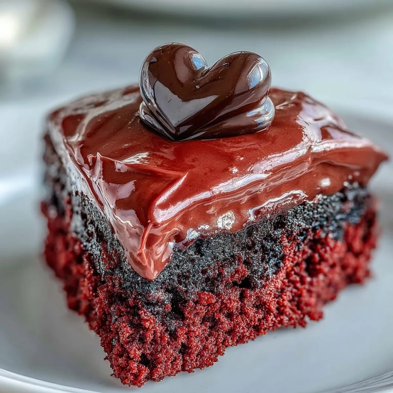 Red Betty Boop Heart Cake featuring a crisp dark chocolate topper on smooth frosting, ideal for Valentine's Day.