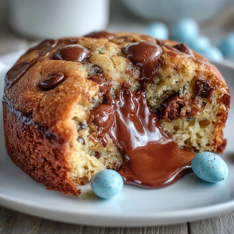 Golden blondies bursting with Cadbury Egg chunks and a creamy white chocolate topping, ideal for Easter dessert.  