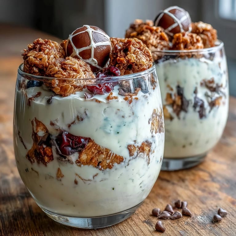 3. Layered fruit and granola yogurt cups, garnished with mini chocolate chips and soccer ball stickers, ideal for energizing young athletes.