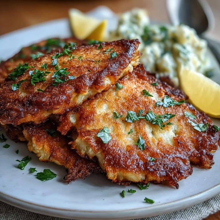 A meat-free twist on schnitzel, featuring tender cabbage slices coated in seasoned breadcrumbs and fried to perfection.